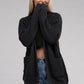 Low Gauge Waffle Open Cardigan Sweater