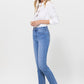 High Rise Stretch Crop Slim Straight