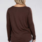 Celine Plus Long Sleeve Basic Top