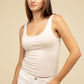 Double Layer Round Neck Tank Top