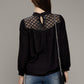 Lace yoke blouse