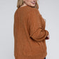 Plus Brushed Melange Drop Shoulder Sweater