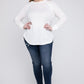 Mia Plus Melange Baby Waffle Long Sleeve Top