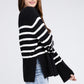 Melanie Ribbed Hem Stripe Sweater