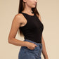 Boat Neck Sleeveless Padded Bodysuit