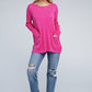 Viscose Front Pockets Sweater