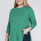 Mia Plus Melange Baby Waffle Long Sleeve Top