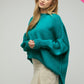 Lindsey Plus Solid Boat Neck Long Sleeve Sweater