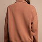 Modal Poly Span Quarter Zip Funnel Neck Pullover