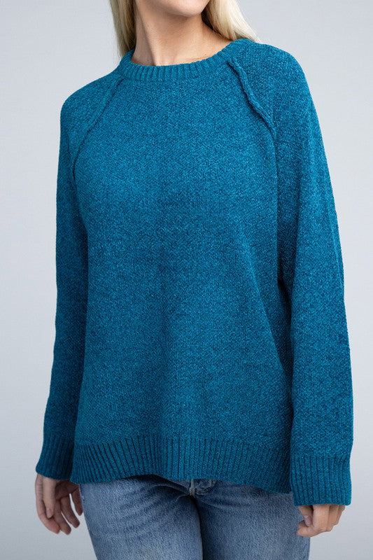 Raglan Chenille Sweater