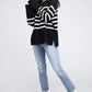 Melanie Ribbed Hem Stripe Sweater