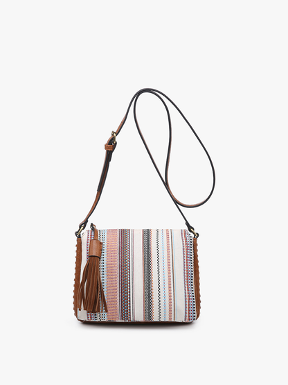 Sabrina 2 Tone Crossbody w/ 3 Compartments