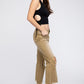 Distressed Vintage Washed Wide Leg Pants