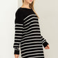 Casually Chic Striped Sweater Dress