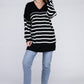 Striped Pattern Knit Sweater