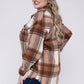 Gabby Plus Size Yarn Dyed Plaid Shirt Jacket