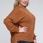 Plus Brushed Melange Drop Shoulder Sweater