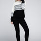 Color Block Round Neck Sweater