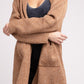 Hooded Open Front Sweater Cardigan