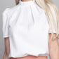 Frill Trim Neck Blouse