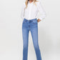 High Rise Stretch Crop Slim Straight