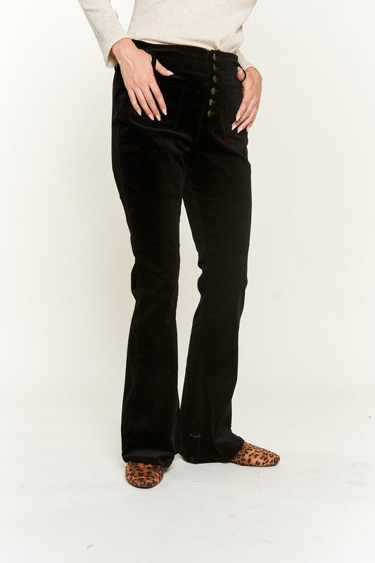 CORDUROY FLARE PANTS PLUS