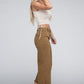 Acid Washed High Waist Frayed Hem Straight Pants