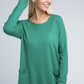 Viscose Front Pockets Sweater