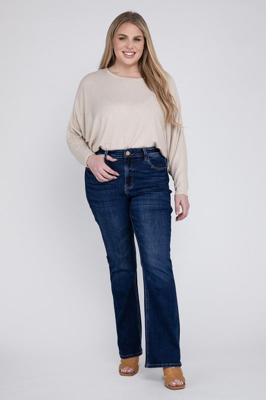 Plus Size High Rise Bootcut Jeans