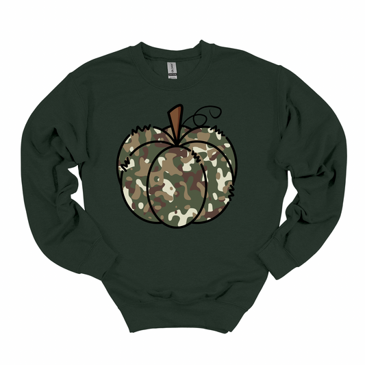 Camo Pumpkin Crewneck