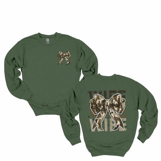 Camo Wife Crewneck