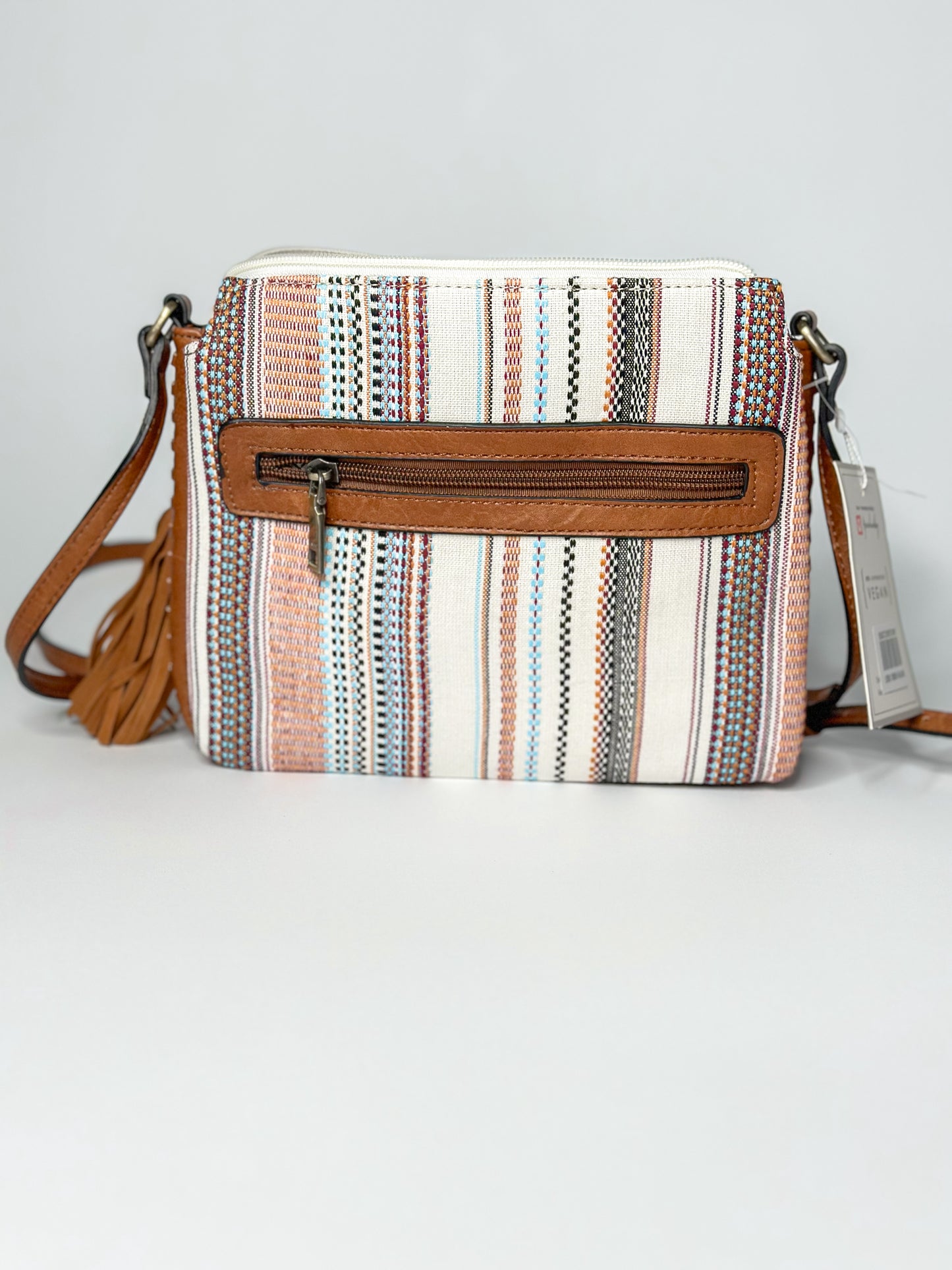 Sabrina 2 Tone Crossbody w/ 3 Compartments