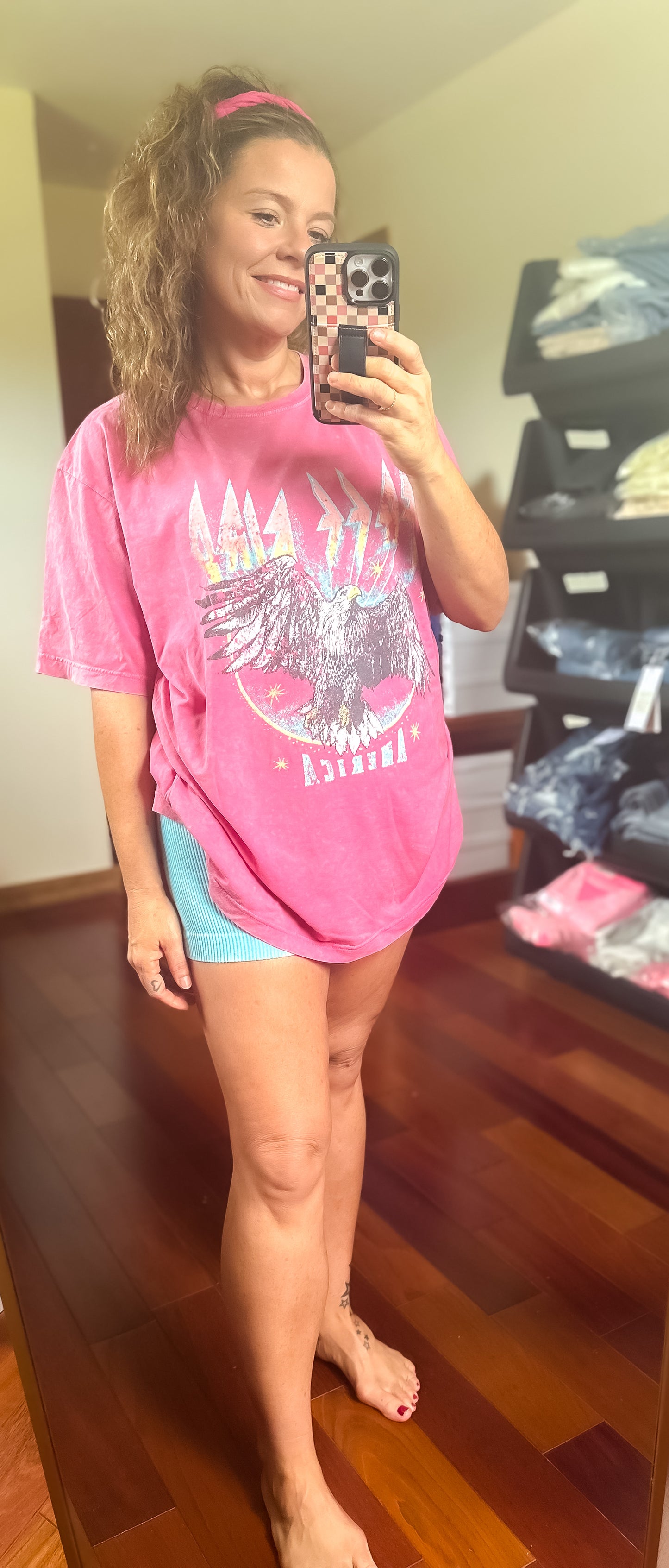 Kendall Free Bird Vintage Washed Boyfriend Fit Tee