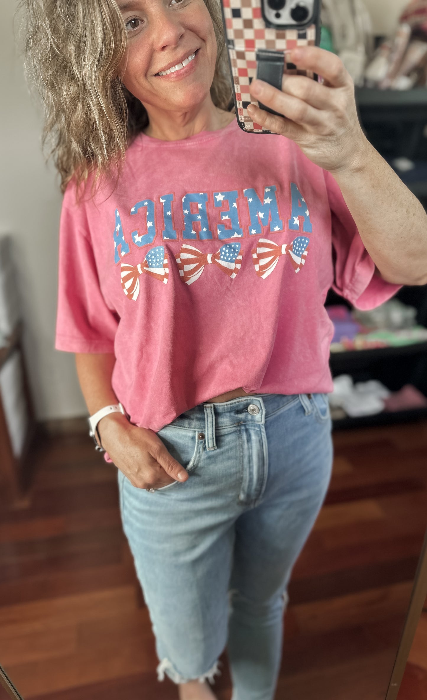 America Bow Coquette Tee