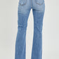 Lainey High Rise Distressed Flare Jeans