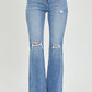 Lainey High Rise Distressed Flare Jeans