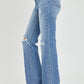 Lainey High Rise Distressed Flare Jeans