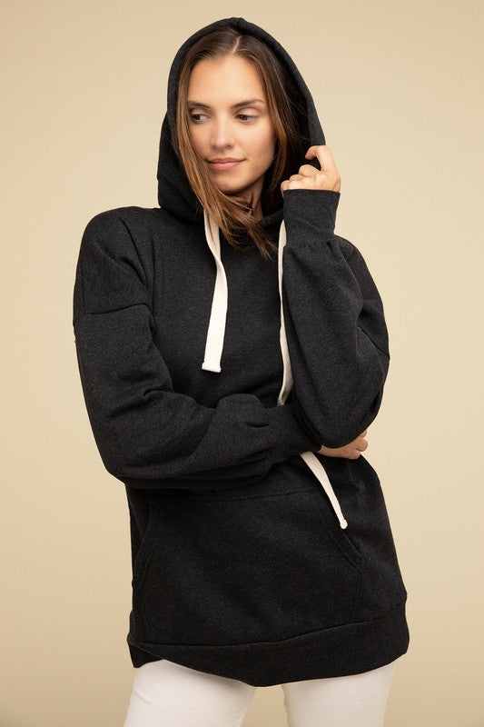 Oversized Hoodie Longline Sweatshirt