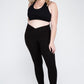 Plus Size V Waist Full Length Leggings