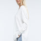 Hi-Low Hem Front Seam Sweater