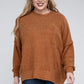 Plus Brushed Melange Drop Shoulder Sweater