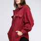 Janie Fleece Buttoned Down Oversized Jacket