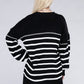 Striped Pattern Knit Sweater