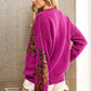 BiBi Sequin Tiger Embroidery Sweater