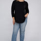 Celine Plus Long Sleeve Basic Top