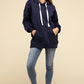 Oversized Hoodie Longline Sweatshirt