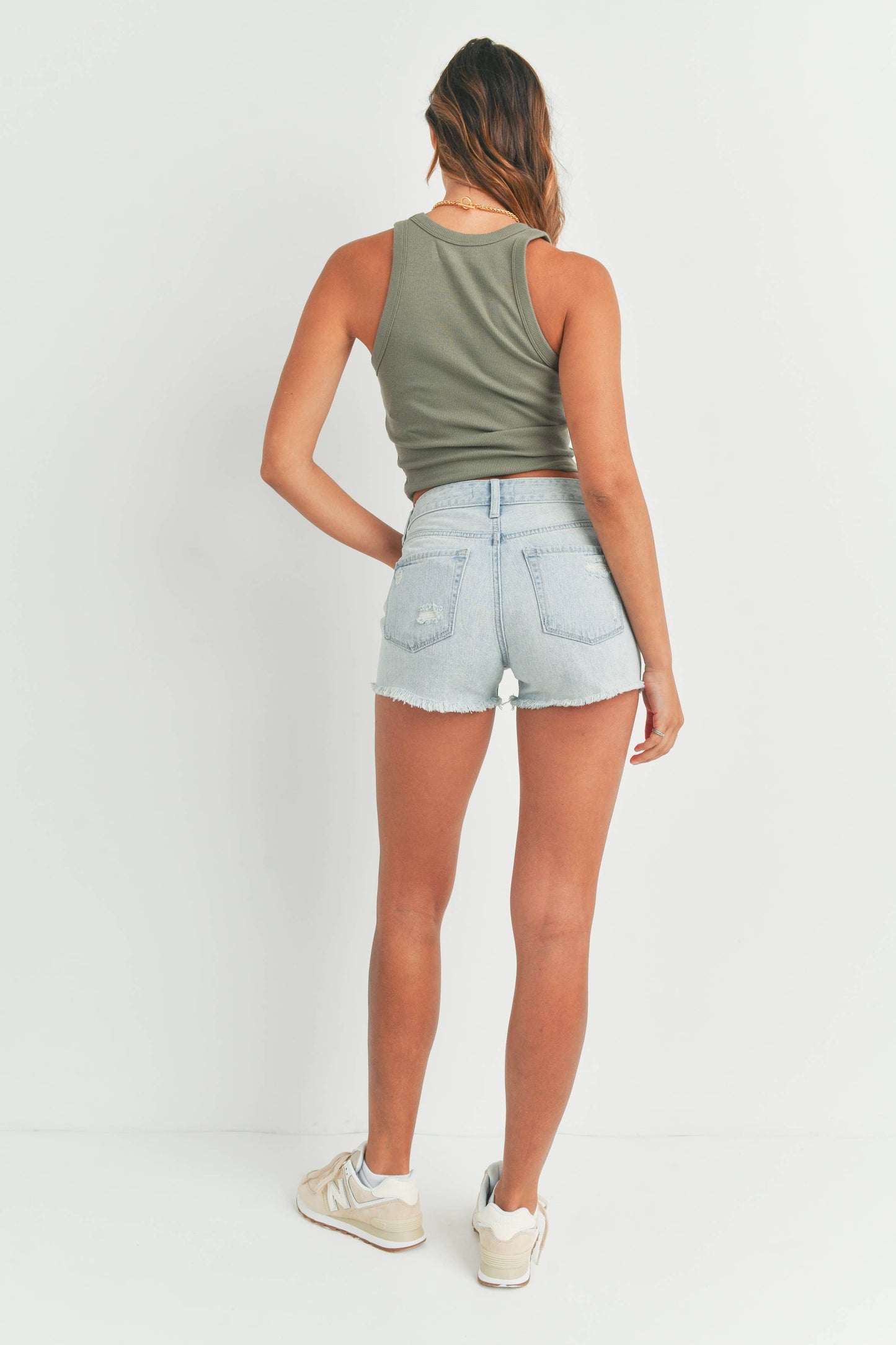 July Distressed Jean Short