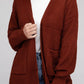 Low Gauge Waffle Open Cardigan Sweater