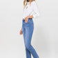 High Rise Stretch Crop Slim Straight