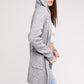 Hooded Open Front Sweater Cardigan